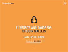 Tablet Screenshot of bitcoinwallets.com